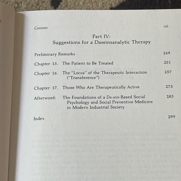 VTG Existential Foundations of Medicine & Psychology Hardcover Medard Boss 1983 - Picture 8 of 10